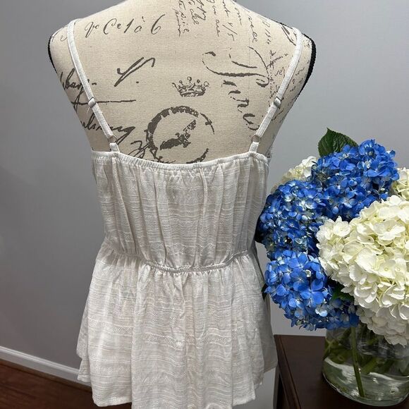 Love on a Hanger Tan Smocked Peplum Camisole - Picture 7 of 10